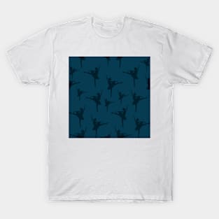 Ballerina Navy Pattern T-Shirt